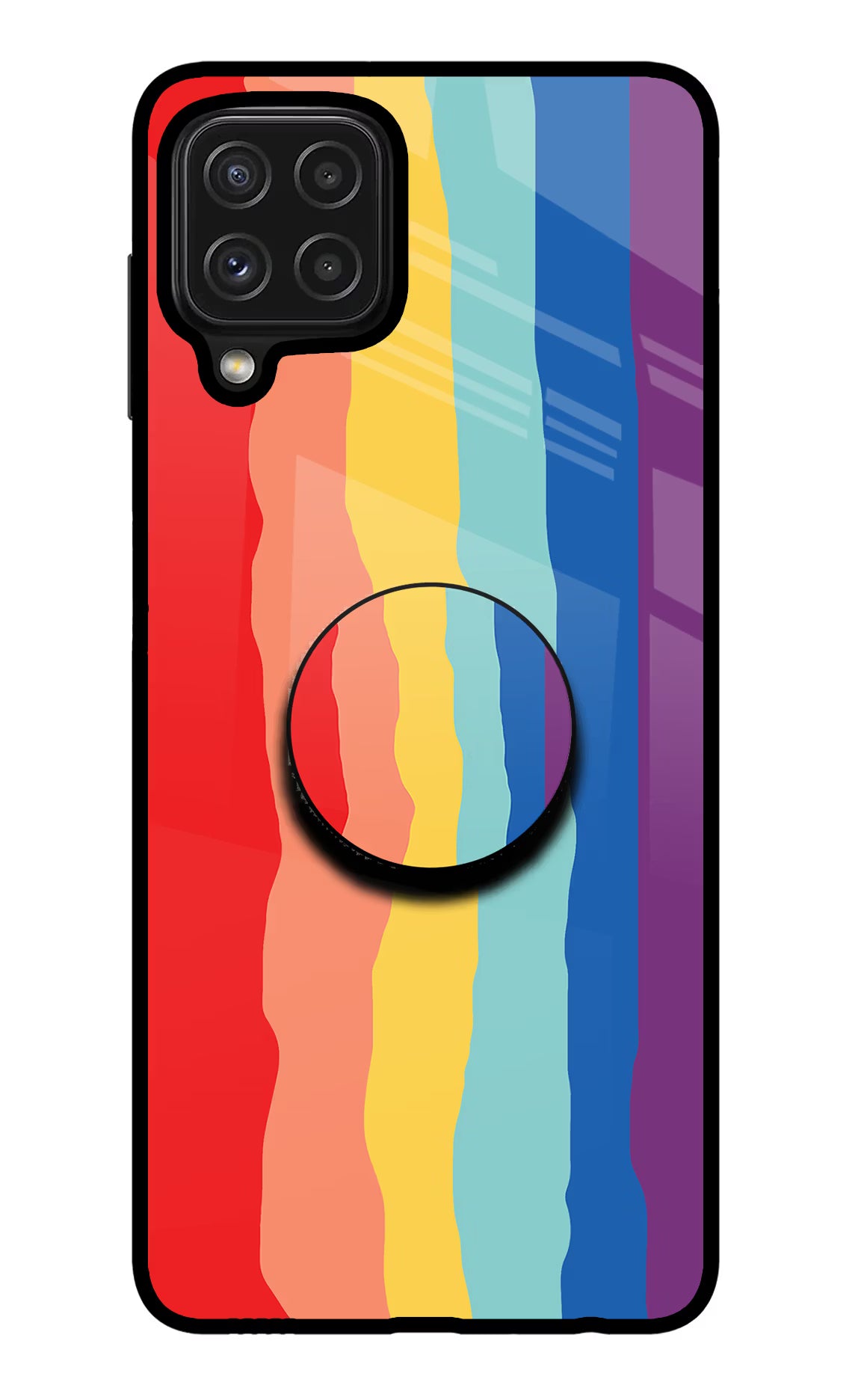 Rainbow Samsung M32 Pop Case by Casekaro