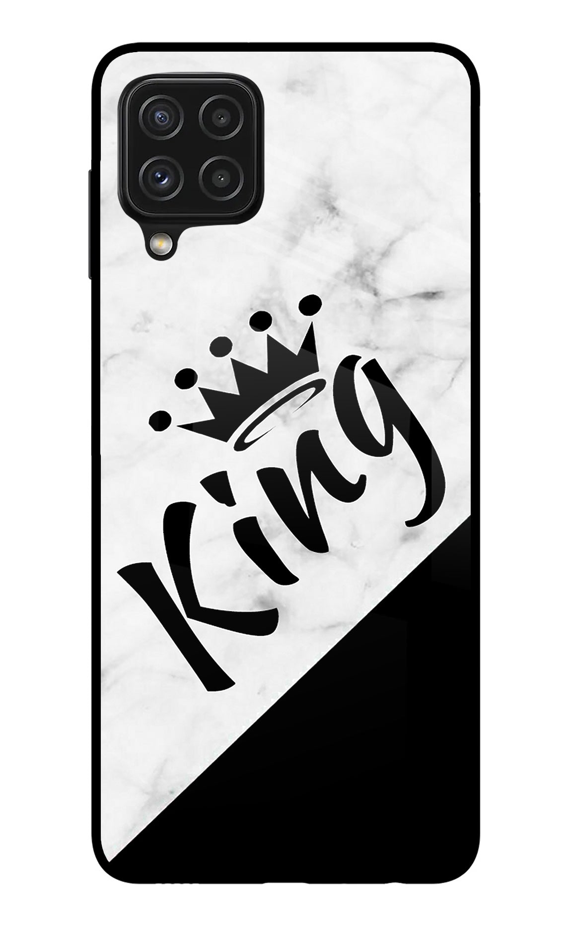 King Samsung A22 4G Glass Case
