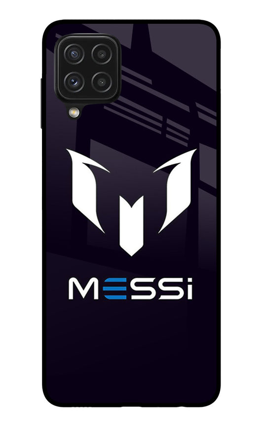 Messi Logo Samsung A22 4G Glass Case