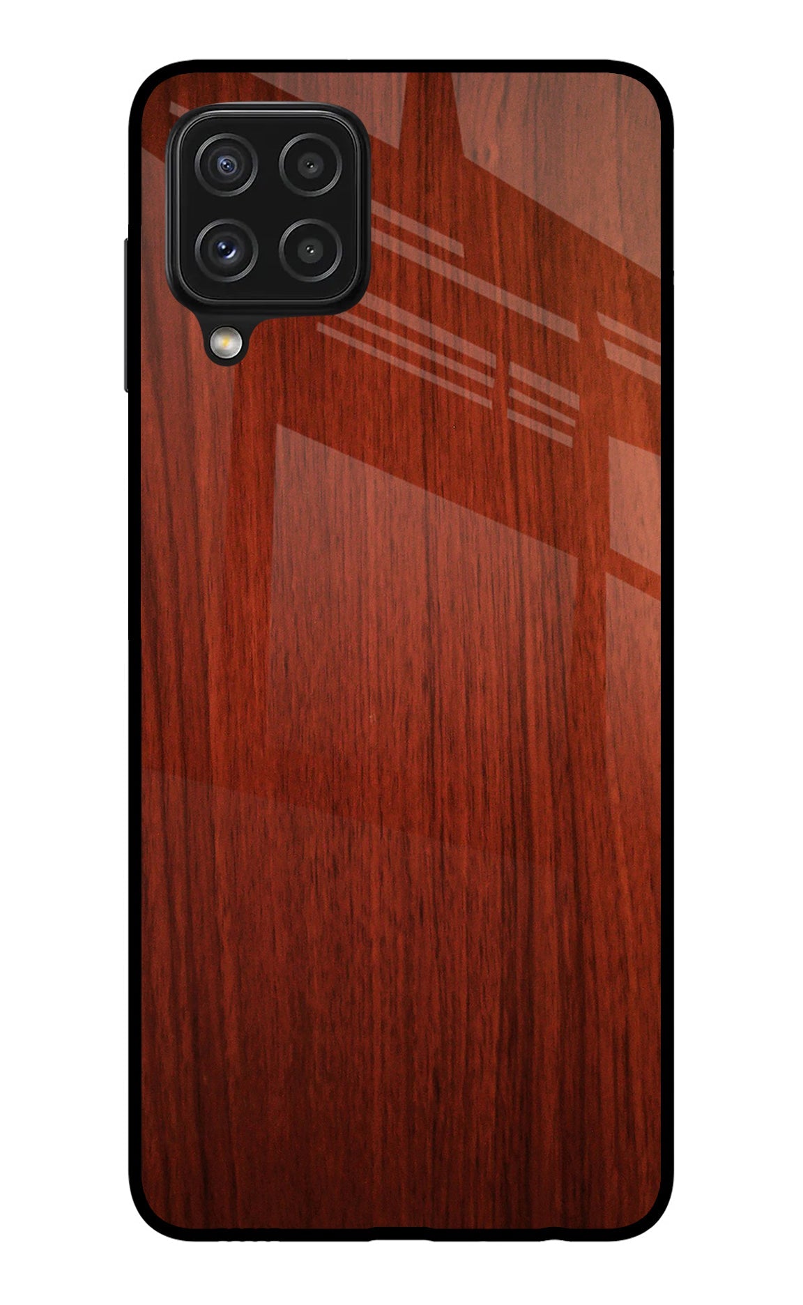 Wooden Plain Pattern Samsung A22 4G Back Cover