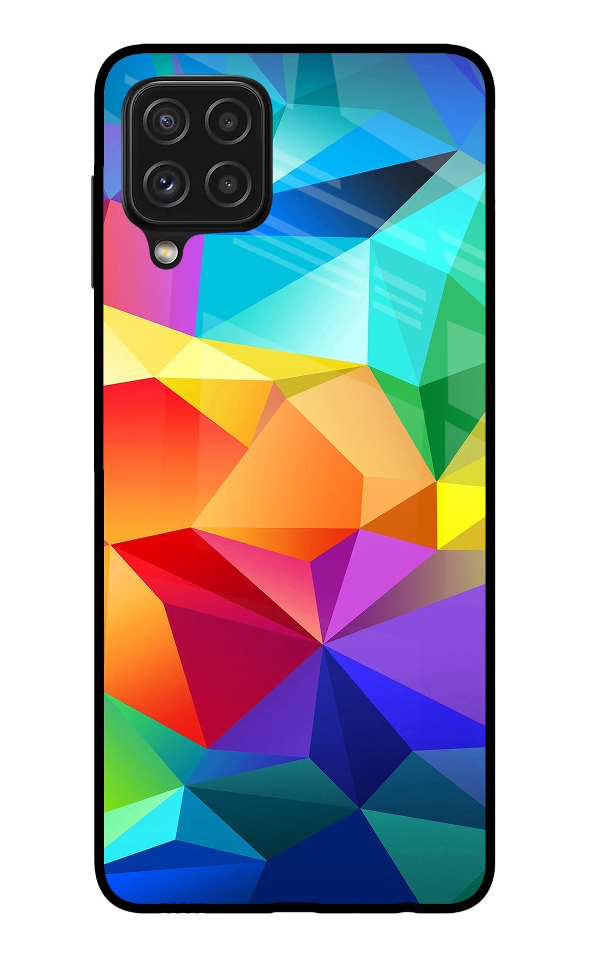 Abstract Pattern Samsung A22 4G Glass Case