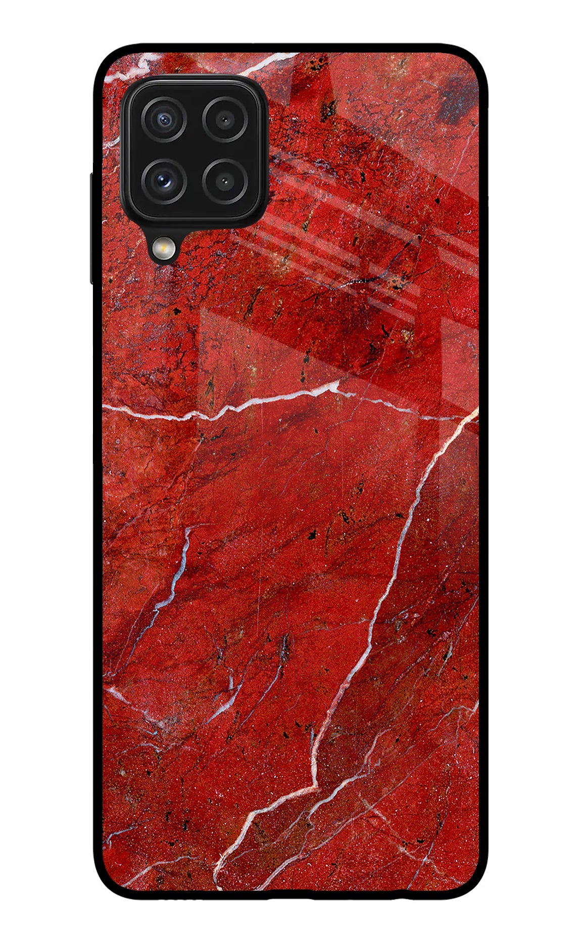 Red Marble Design Samsung A22 4G Back Cover