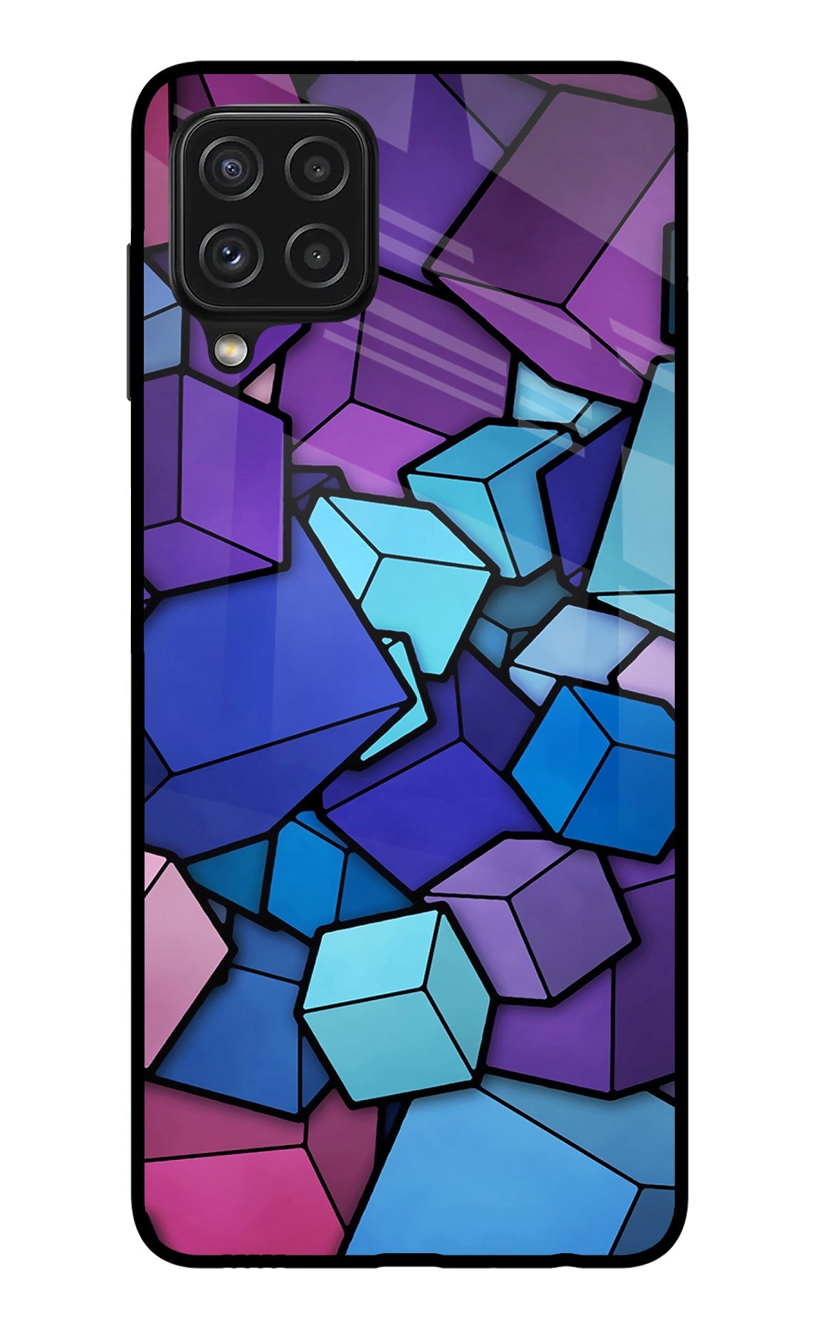 Cubic Abstract Samsung A22 4G Back Cover