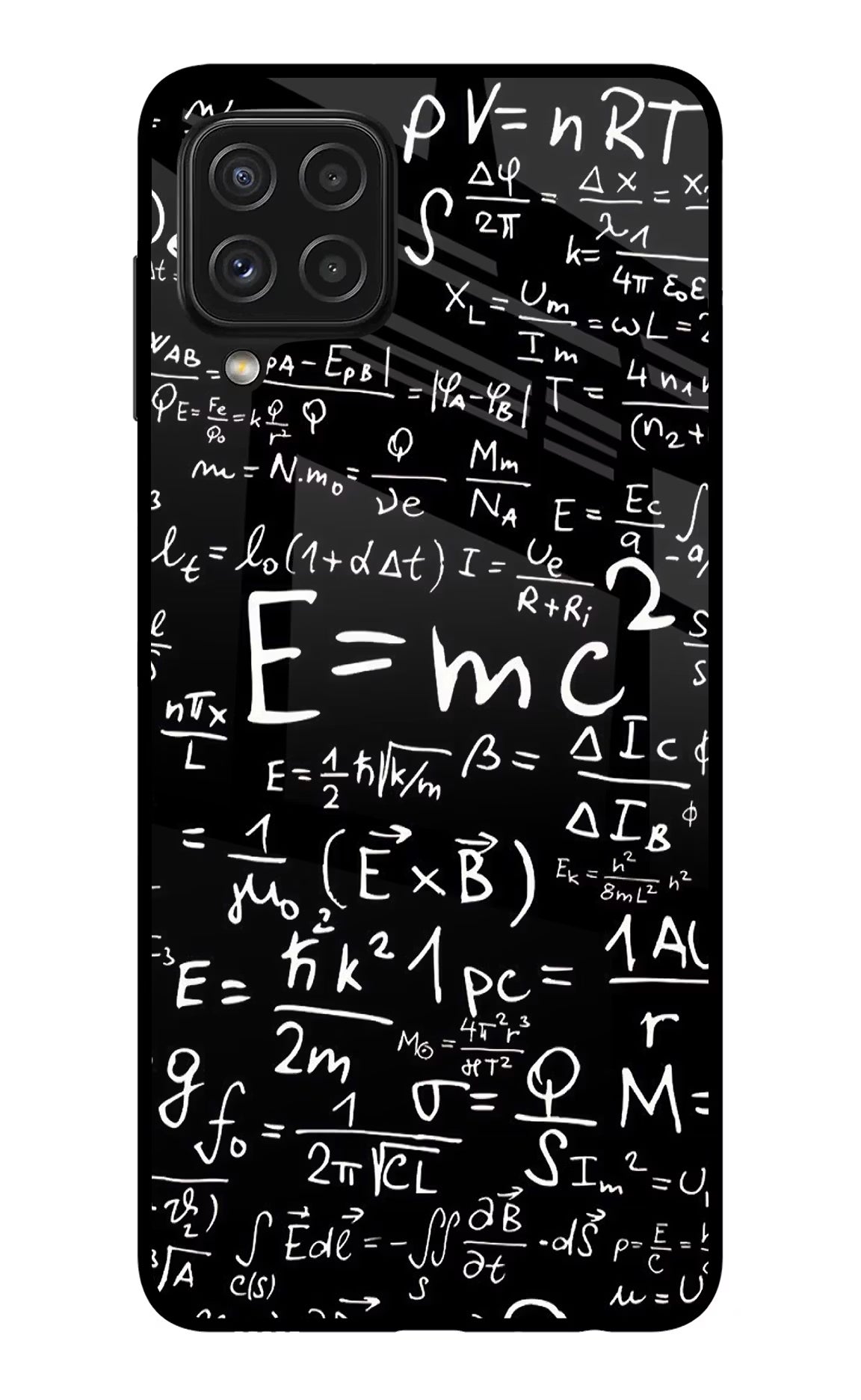 Physics Formula Samsung A22 4G Glass Case Back Cover by Casekaro