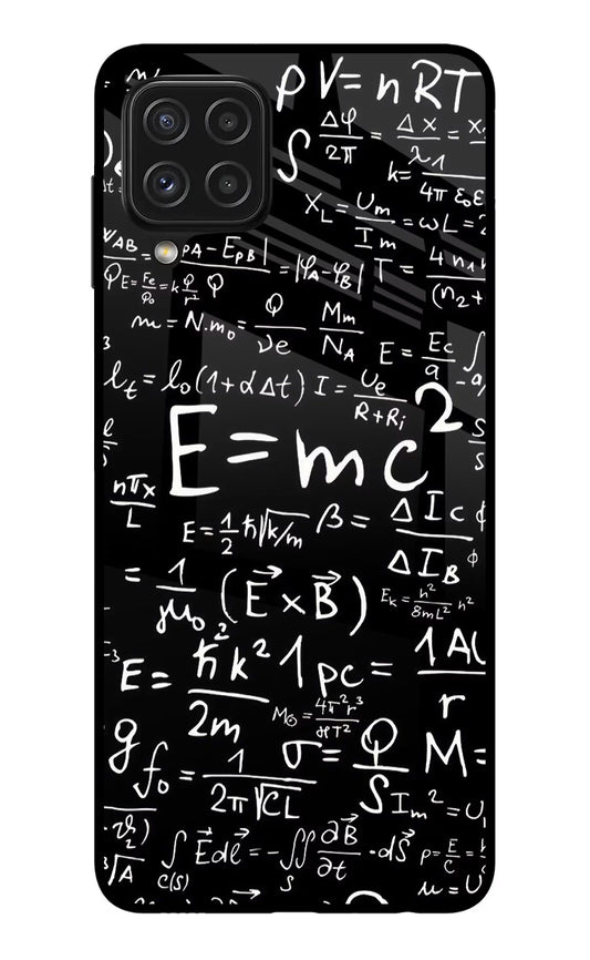 Physics Formula Samsung A22 4G Glass Case