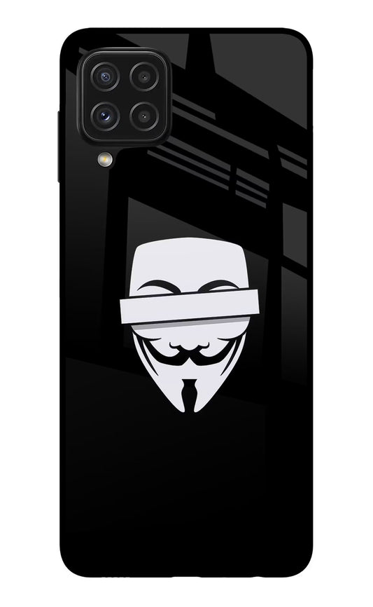 Anonymous Face Samsung A22 4G Glass Case