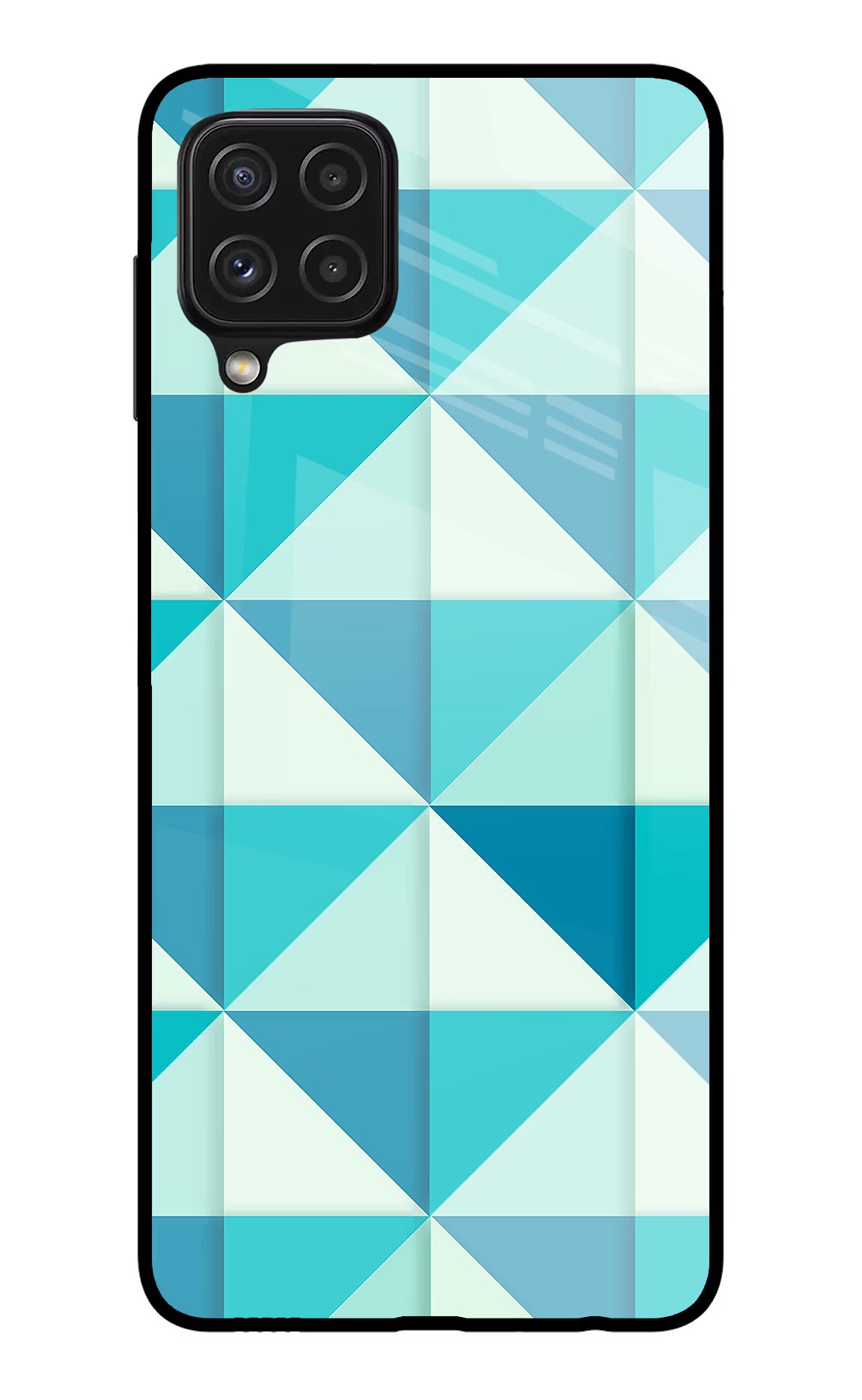 Abstract Samsung A22 4G Glass Case Back Cover by Casekaro