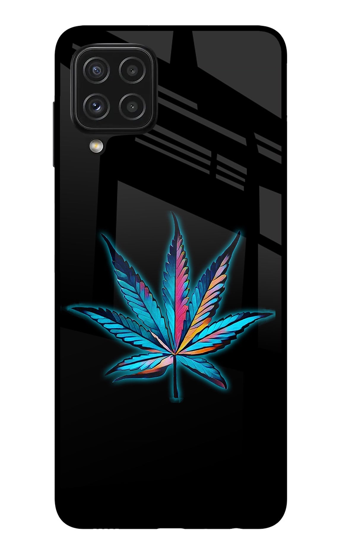 Weed Samsung A22 4G Glass Case