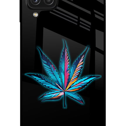 Weed Samsung A22 4G Glass Case