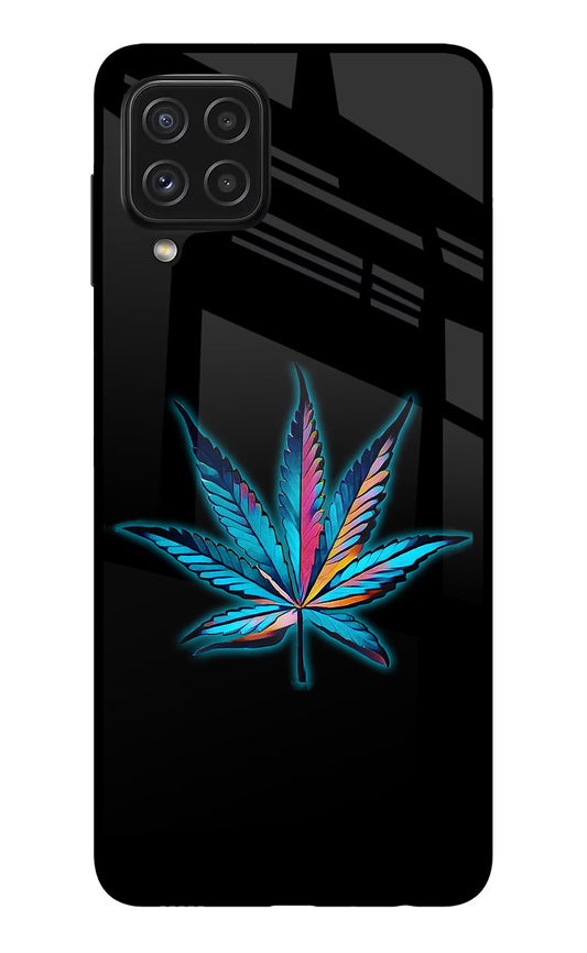 Weed Samsung A22 4G Glass Case