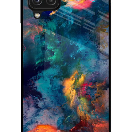 Artwork Paint Samsung A22 4G Glass Case Back Cover by Casekaro