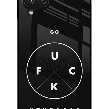 Go Fuck Yourself Samsung A22 4G Glass Case Back Cover by Casekaro