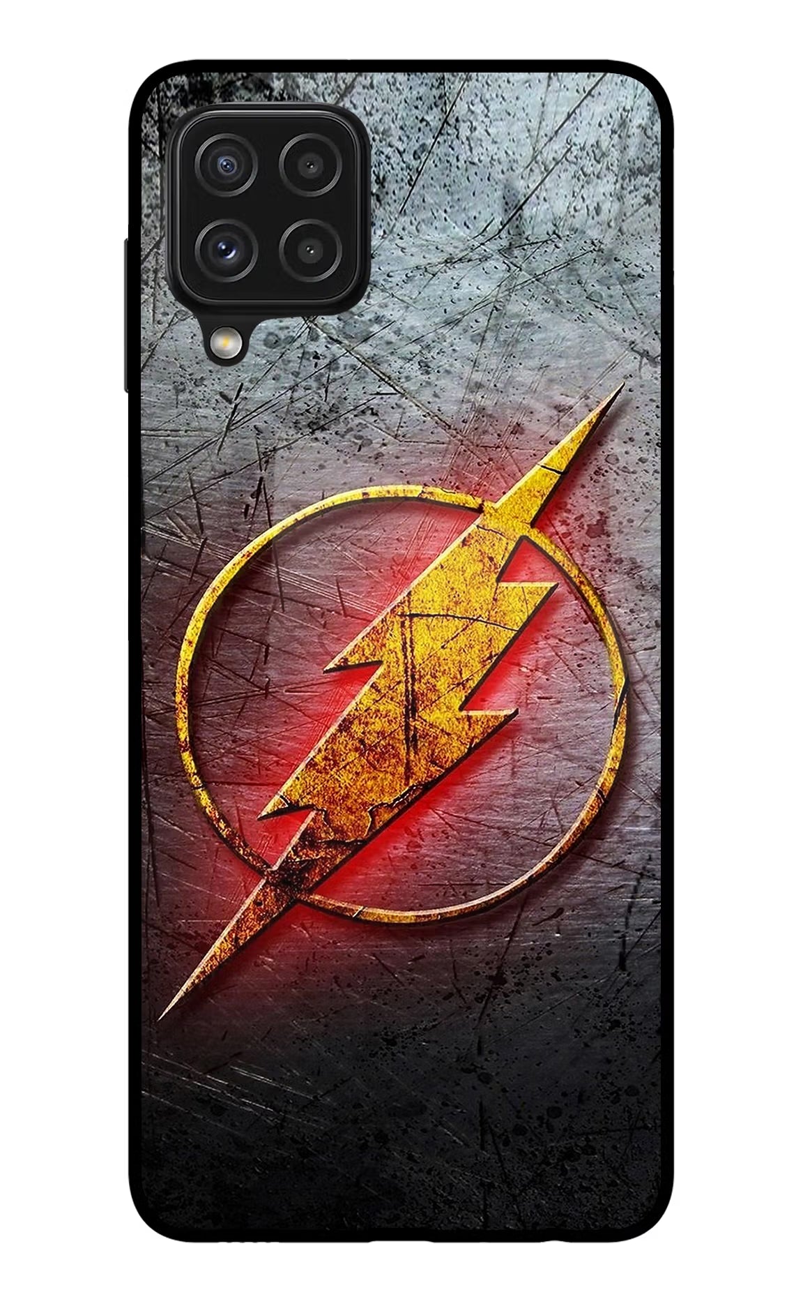 Flash Samsung A22 4G Glass Case Back Cover by Casekaro