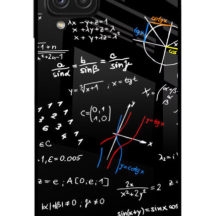 Mathematics Formula Samsung A22 4G Glass Case