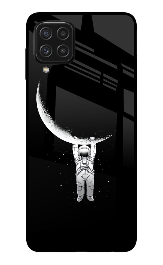 Moon Space Samsung A22 4G Glass Case