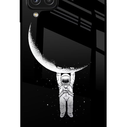 Moon Space Samsung A22 4G Glass Case