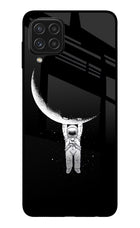Moon Space Samsung A22 4G Glass Case