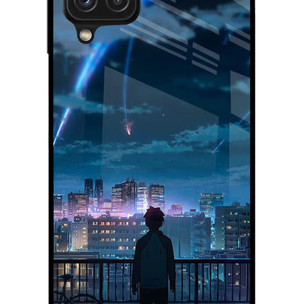 Anime Samsung A22 4G Glass Case Back Cover by Casekaro