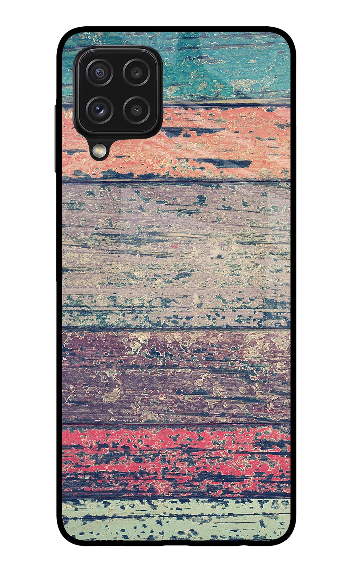 Colourful Wall Samsung A22 4G Glass Case