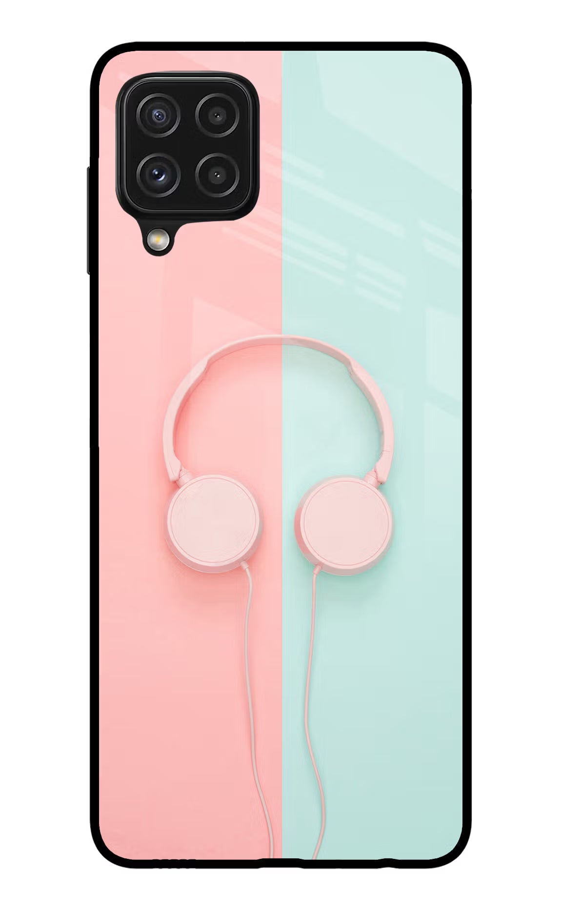 Music Lover Samsung A22 4G Glass Case Back Cover by Casekaro