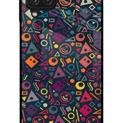 Geometric Abstract Samsung A22 4G Glass Case