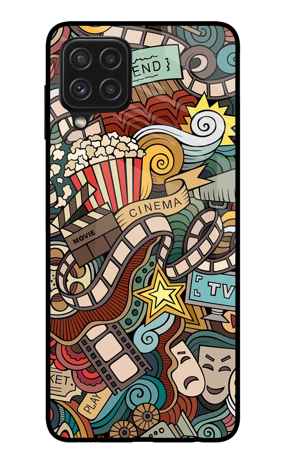 Cinema Abstract Samsung A22 4G Back Cover