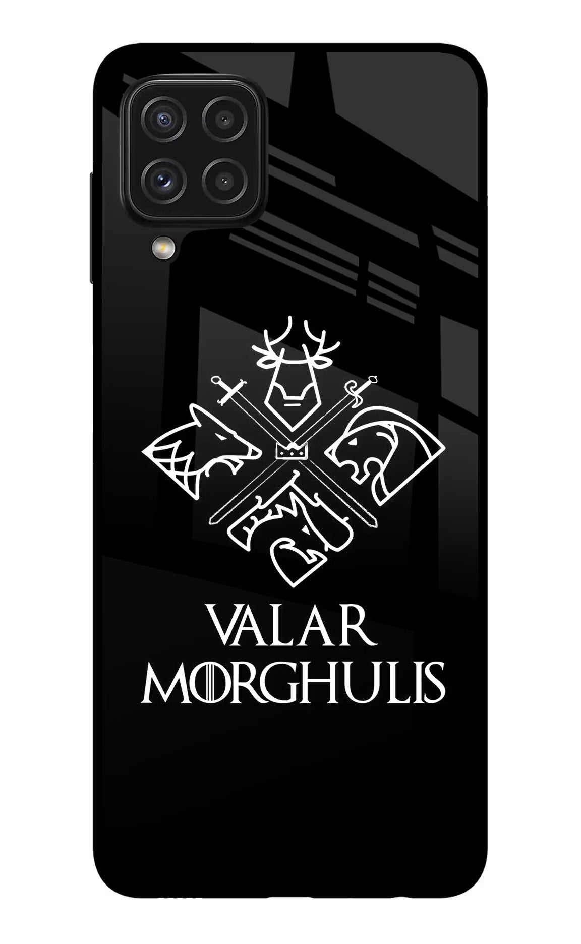 Valar Morghulis | Game Of Thrones Samsung A22 4G Glass Case Back Cover by Casekaro