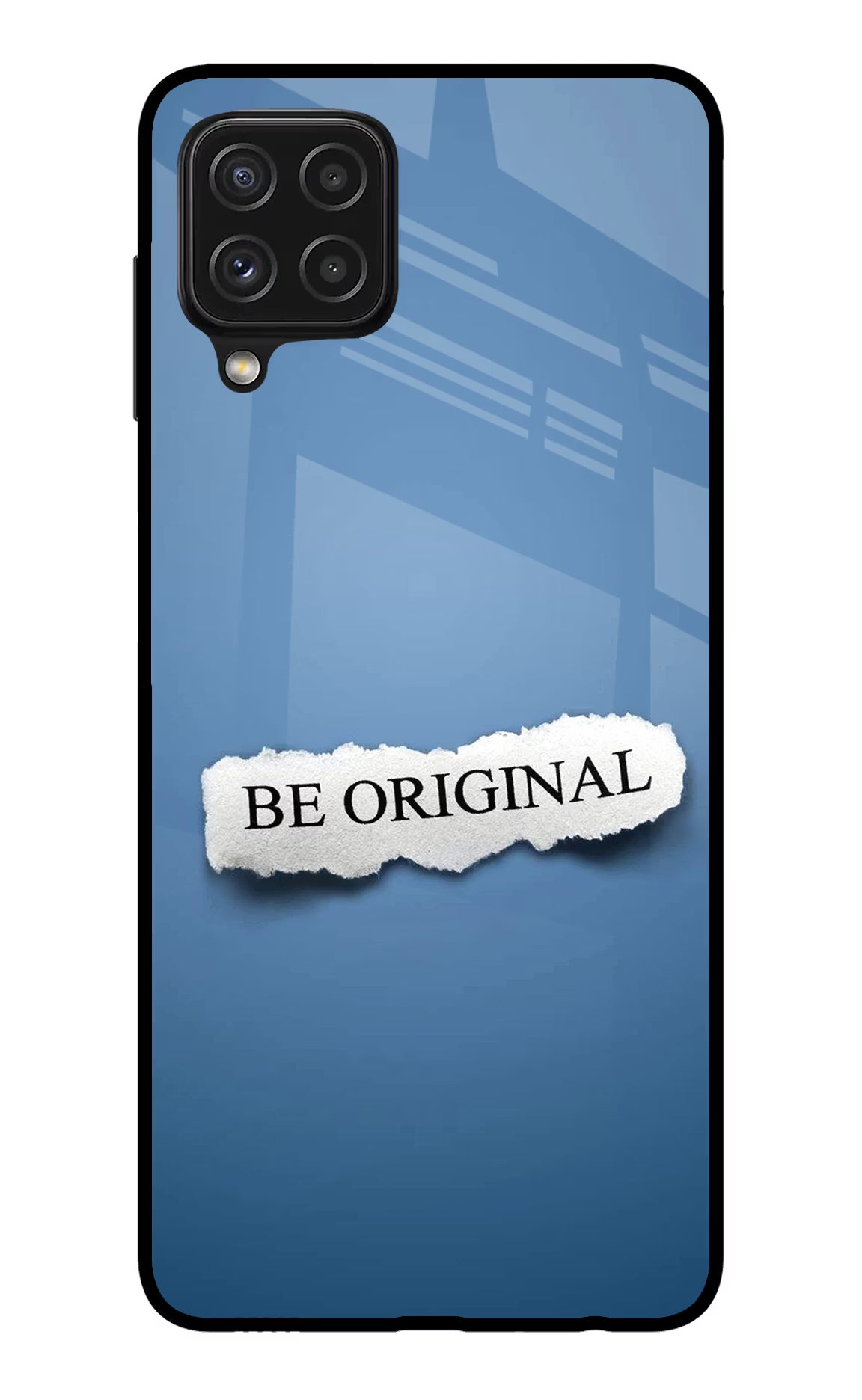 Be Original Samsung A22 4G Glass Case Back Cover by Casekaro