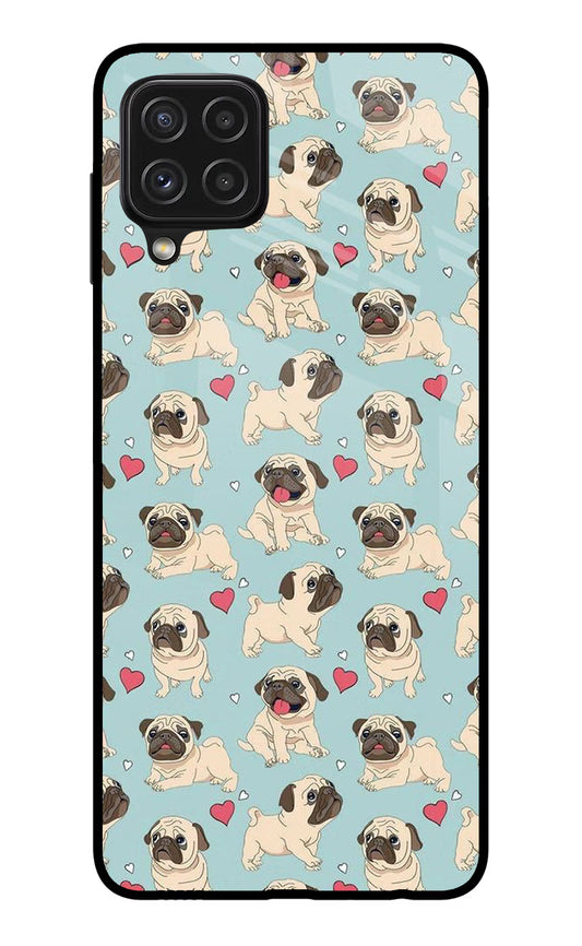 Pug Dog Samsung A22 4G Glass Case