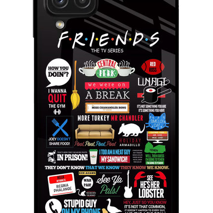 FRIENDS Samsung A22 4G Glass Case Back Cover by Casekaro