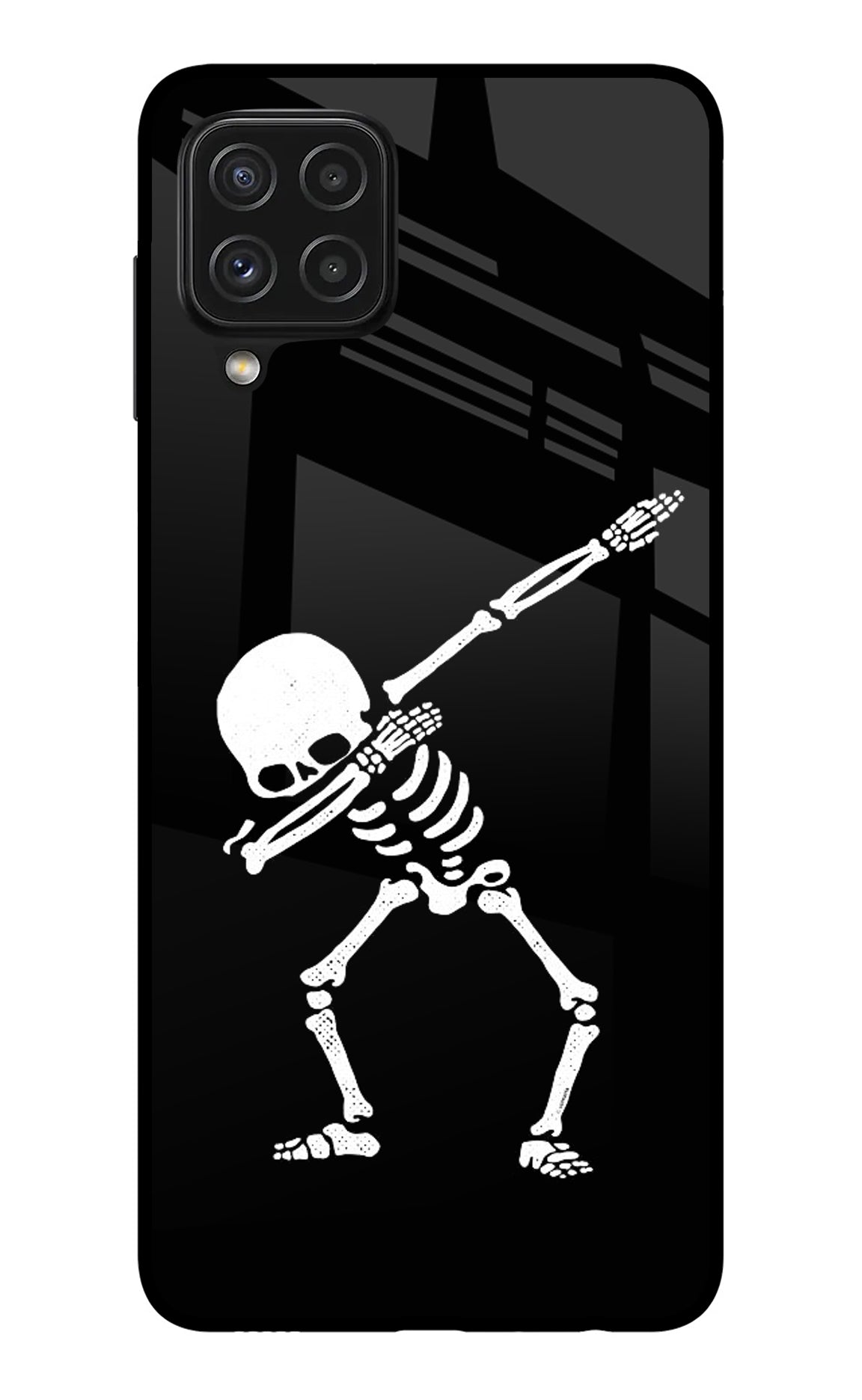 Dabbing Skeleton Art Samsung A22 4G Back Cover