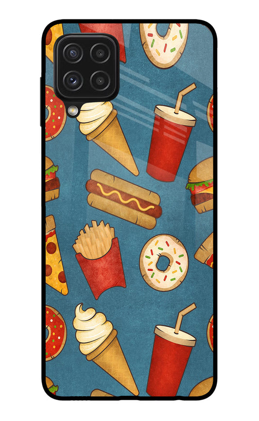 Foodie Samsung A22 4G Glass Case