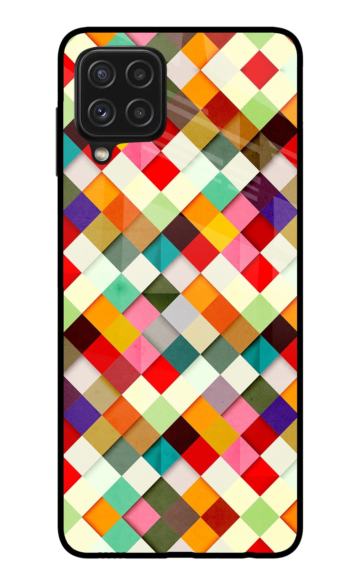 Geometric Abstract Colorful Samsung A22 4G Back Cover