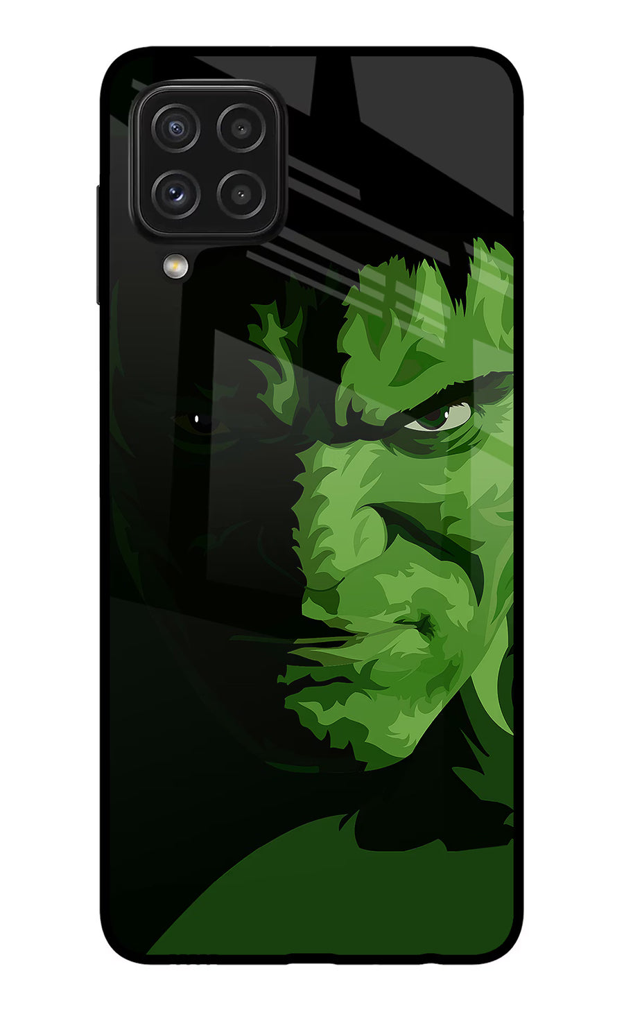 HULK Samsung A22 4G Back Cover, Glass case