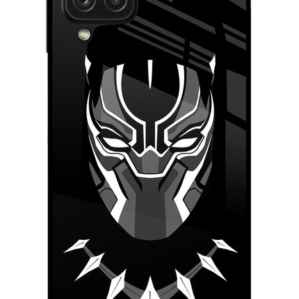 Black Panther Samsung A22 4G Glass Case Back Cover by Casekaro