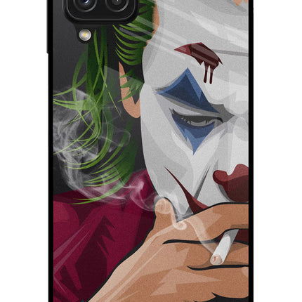 Joker Smoking Samsung A22 4G Glass Case Back Cover by Casekaro