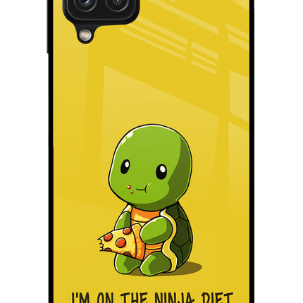 I'm on Ninja Diet Samsung A22 4G Glass Case Back Cover by Casekaro