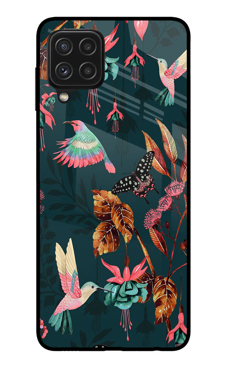 Birds Samsung A22 4G Back Cover, Glass case