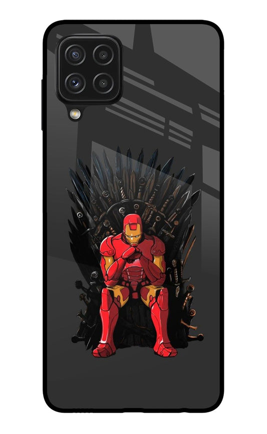 Ironman Throne Samsung A22 4G Glass Case