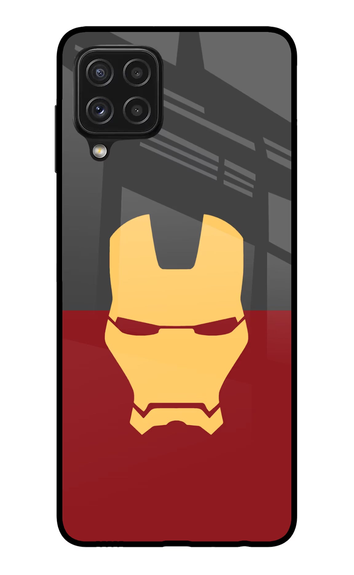 Ironman Samsung A22 4G Glass Case Back Cover by Casekaro