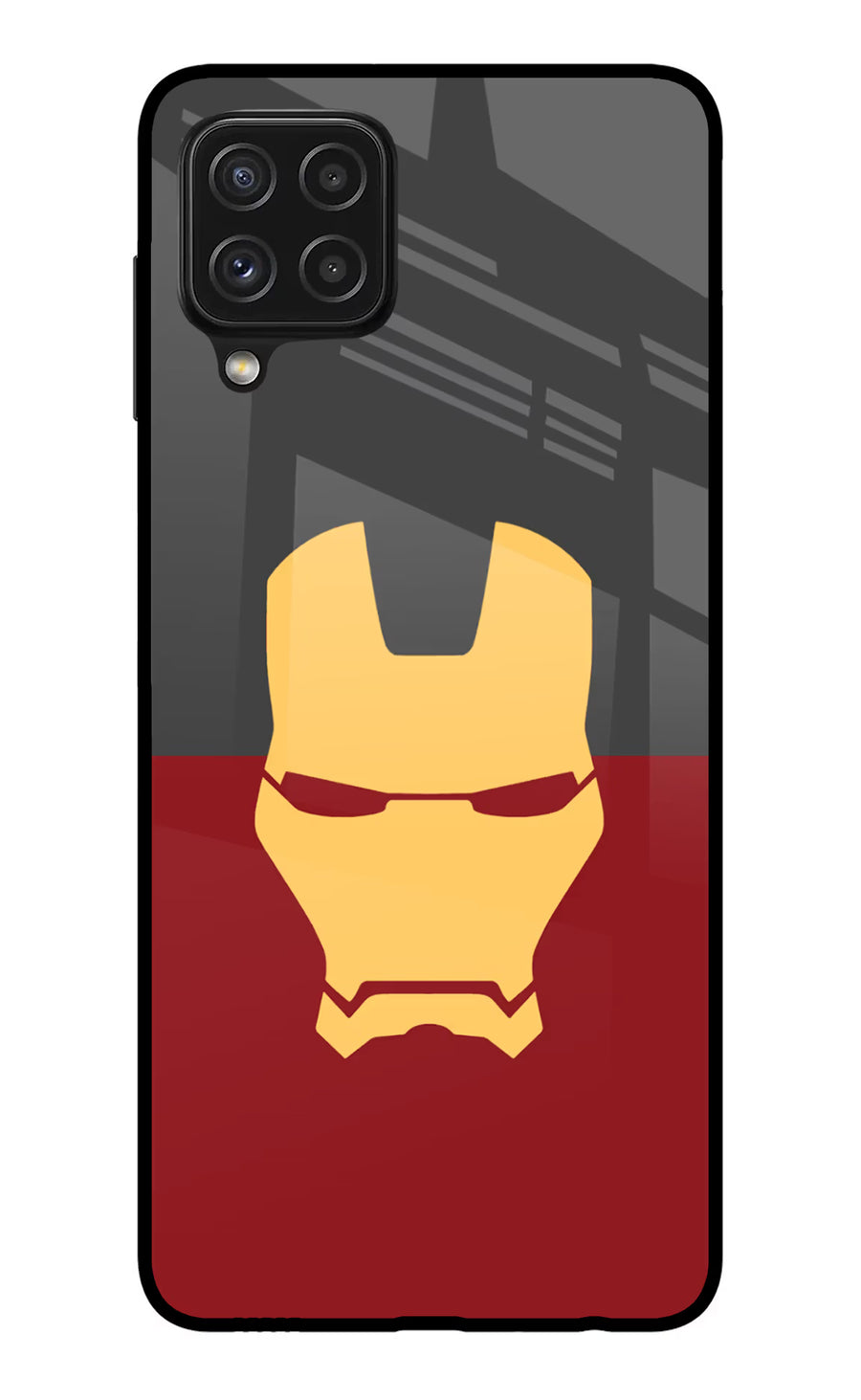 Ironman Samsung A22 4G Back Cover, Glass case