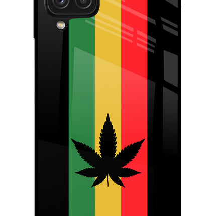 Weed Flag Samsung A22 4G Glass Case