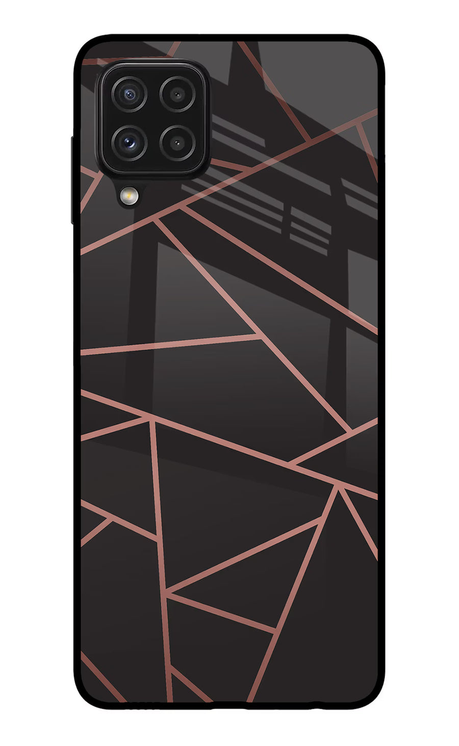 Geometric Pattern Samsung A22 4G Back Cover, Glass case
