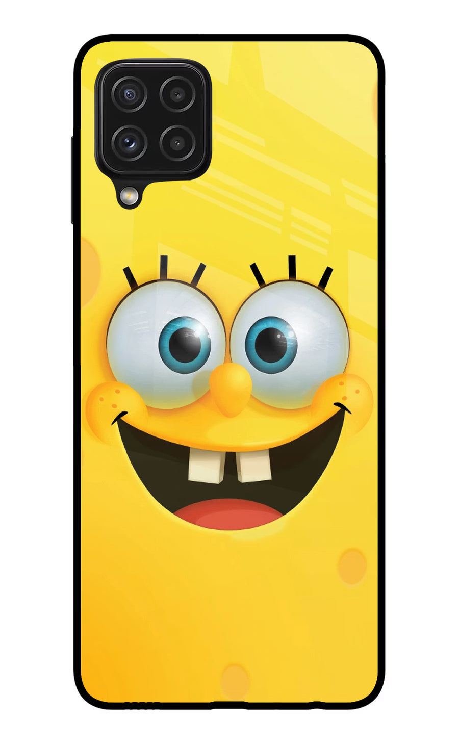 Sponge 1 Samsung A22 4G Back Cover, Glass case