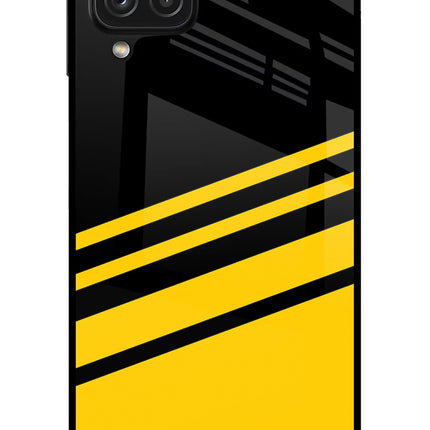 Yellow Shades Samsung A22 4G Glass Case