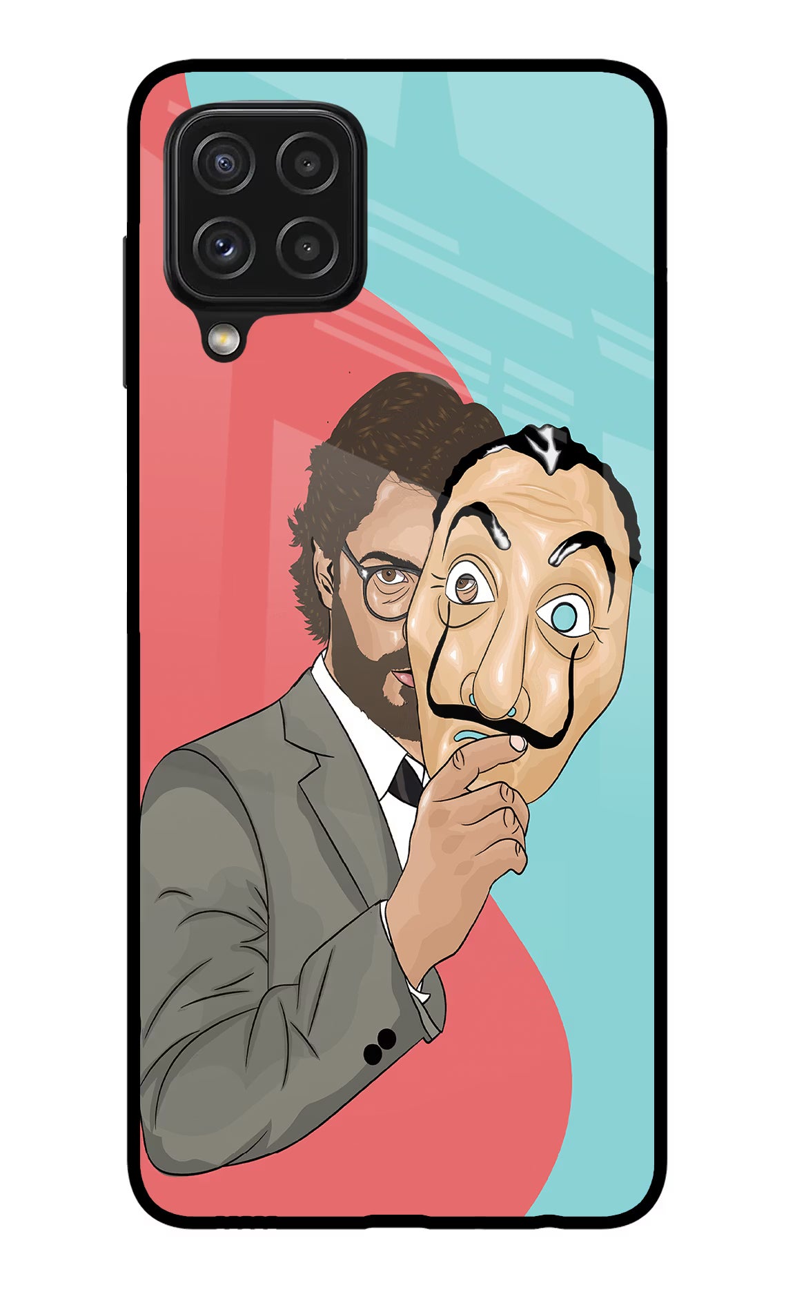 Professor Samsung A22 4G Glass Case Back Cover by Casekaro