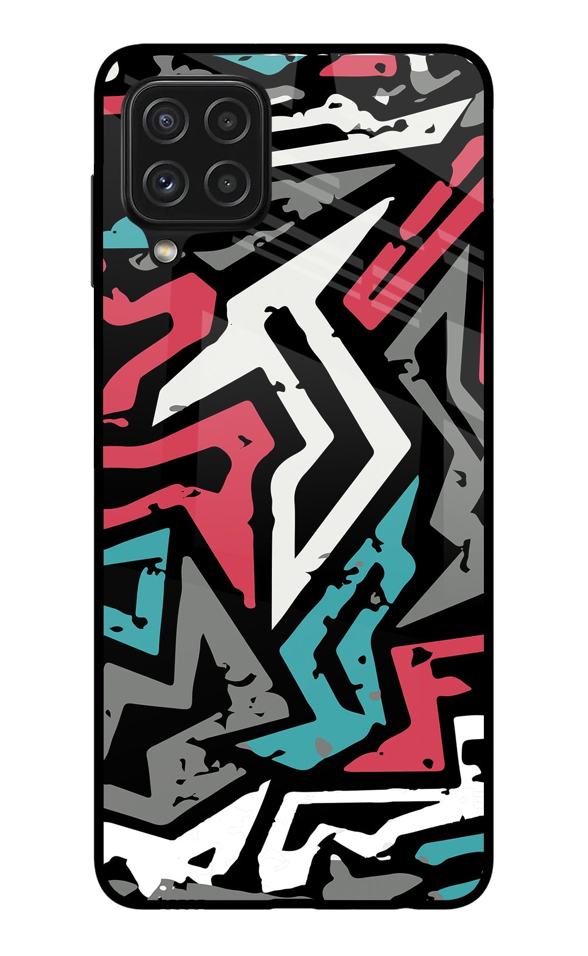 Geometric Graffiti Samsung A22 4G Back Cover