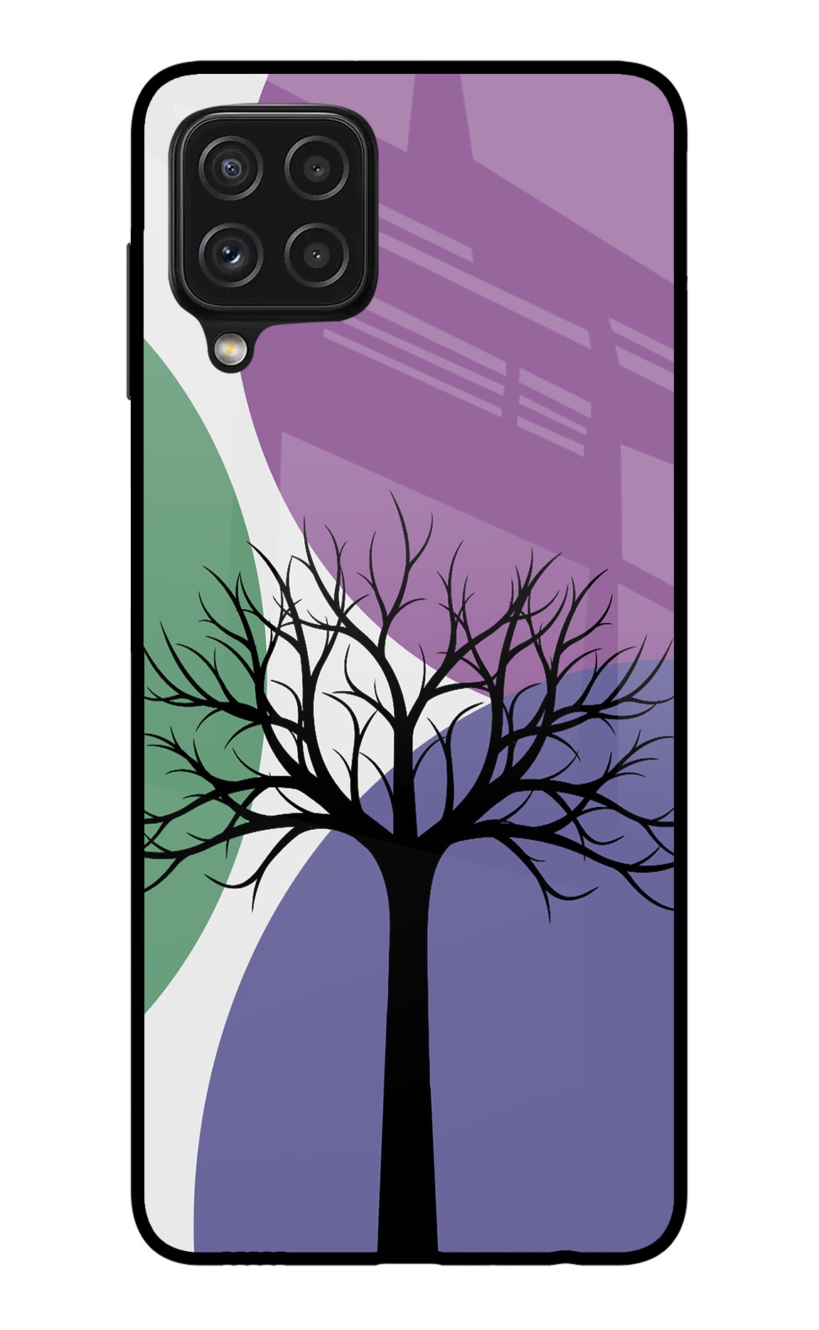 Tree Art Samsung A22 4G Glass Case