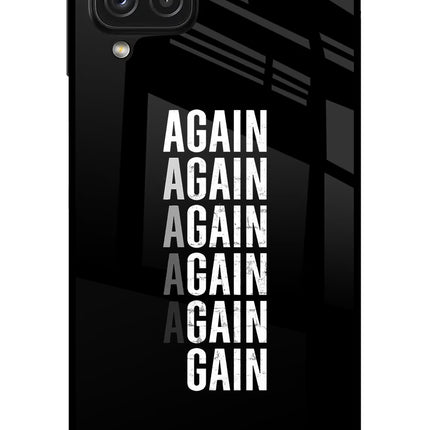 Again Again Gain Samsung A22 4G Glass Case