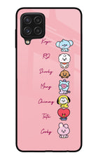 BTS names Samsung A22 4G Glass Case